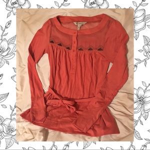 BCBG Long Sleeve Top